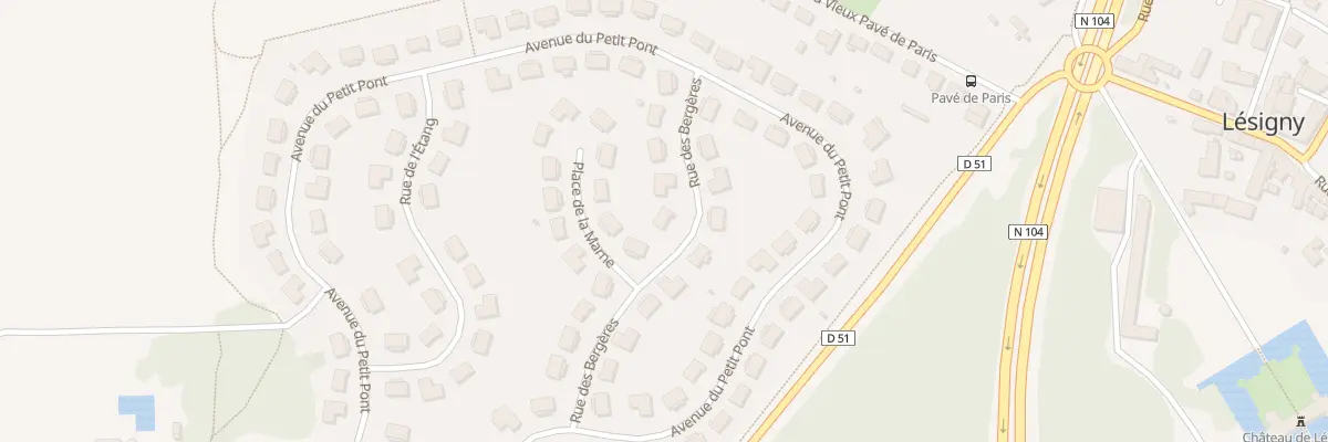 Plan du 13 Rue des Bergères à Lésigny
