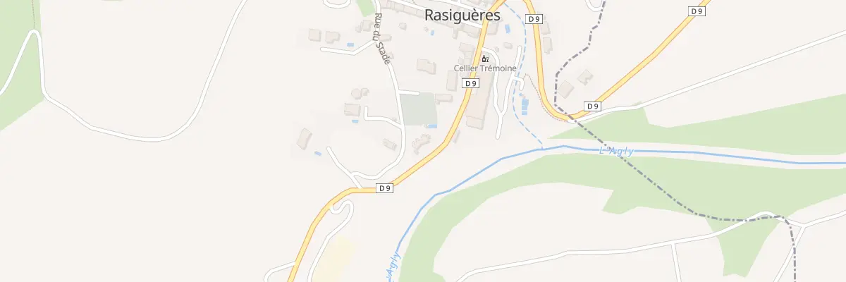 Plan du 7 Rue du Stade à Rasiguères