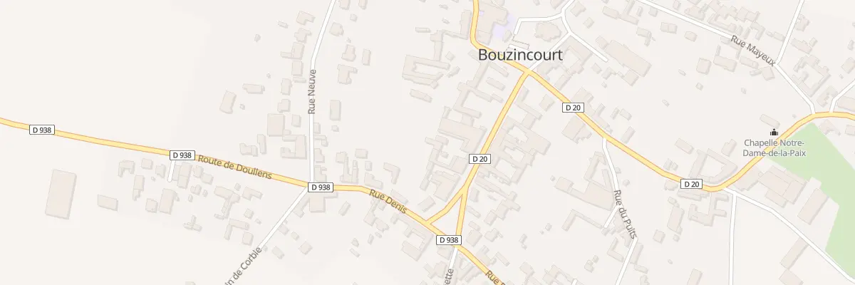 Plan du 95 Gr Grande Rue à Bouzincourt