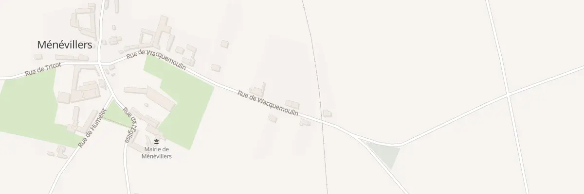 Plan du 13 Rue de Wacquemoulin à Ménévillers