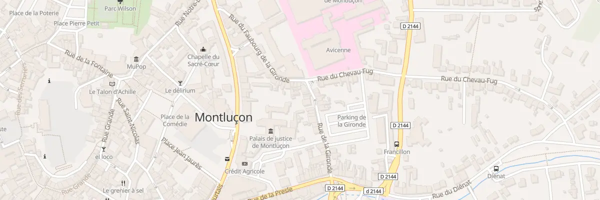 Plan du 50 Rue de la Gironde à Montluçon