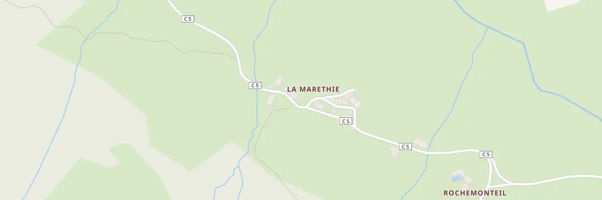Plan du 5218 La Marethie au Falgoux