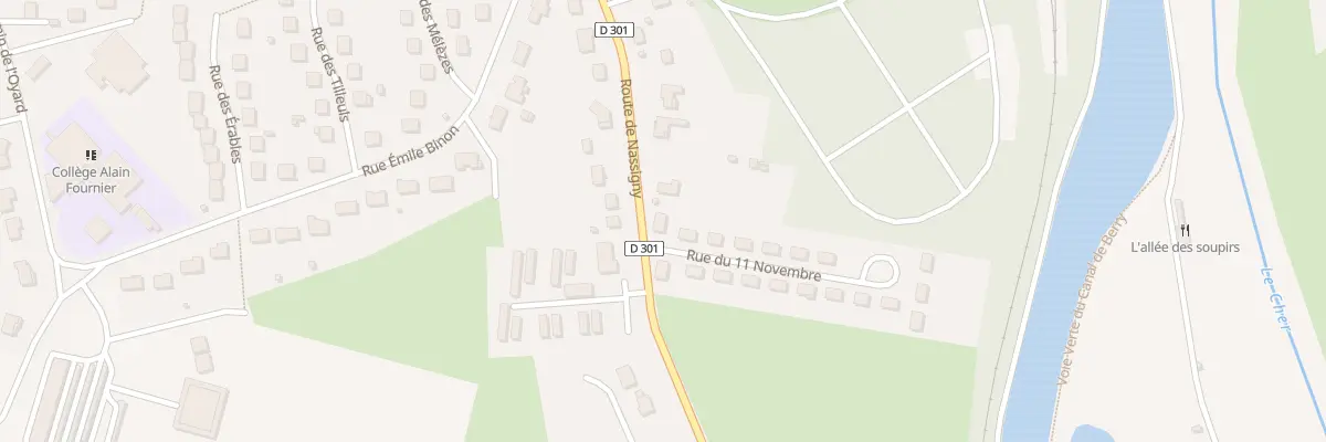 Plan du 1 Rue du 11 Novembre à Vallon-en-Sully