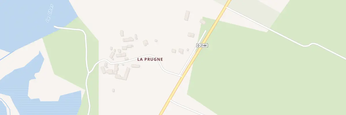 Plan du 6 Vge de la Prugne à Reugny