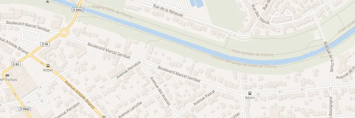 Plan du 77 Bd Marcel Sembat à Villeparisis