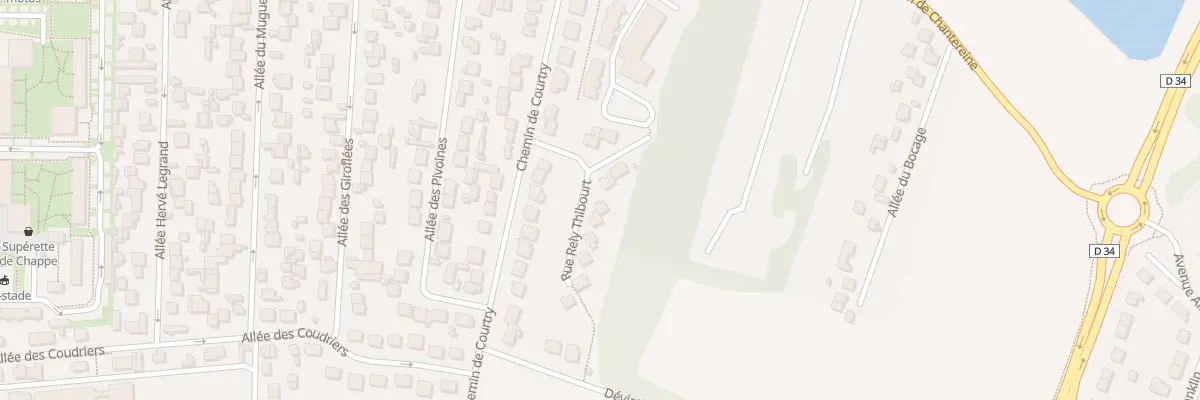 Plan du 1 Rue Rely Thibourt à Chelles