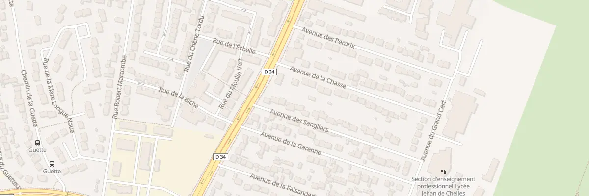 Plan du 7 Av des Sangliers à Chelles