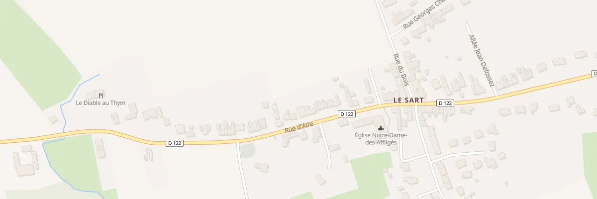 Plan du 208 Rue d’Aire à Merville