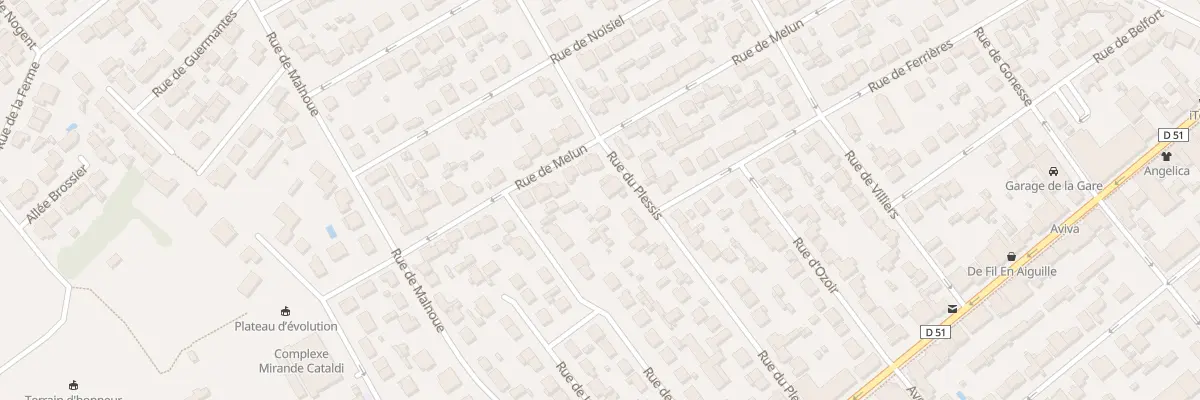 Plan du 37 Rue du Plessis à Pontault-Combault