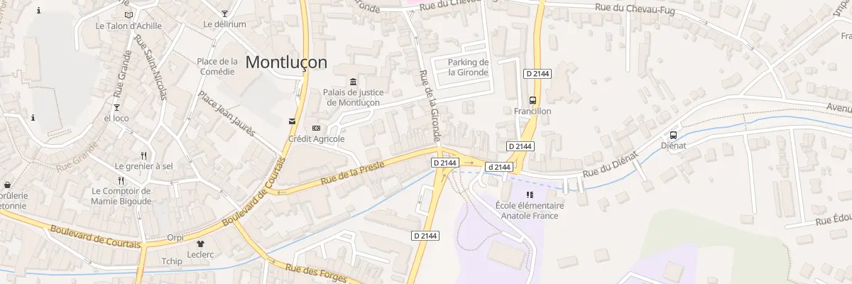 Plan du 37 Rue de la Presle à Montluçon