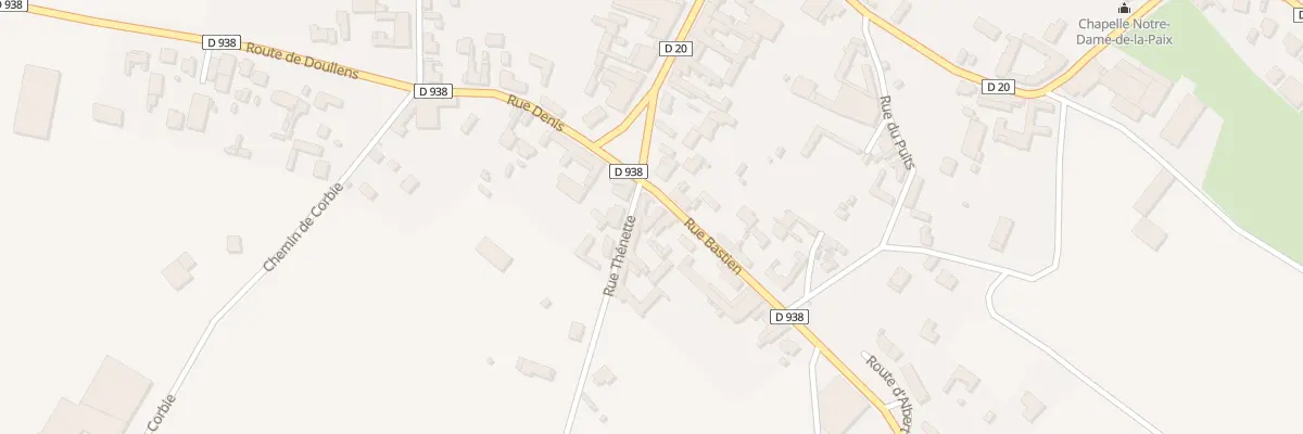 Plan du 18 Rue Bastien à Bouzincourt