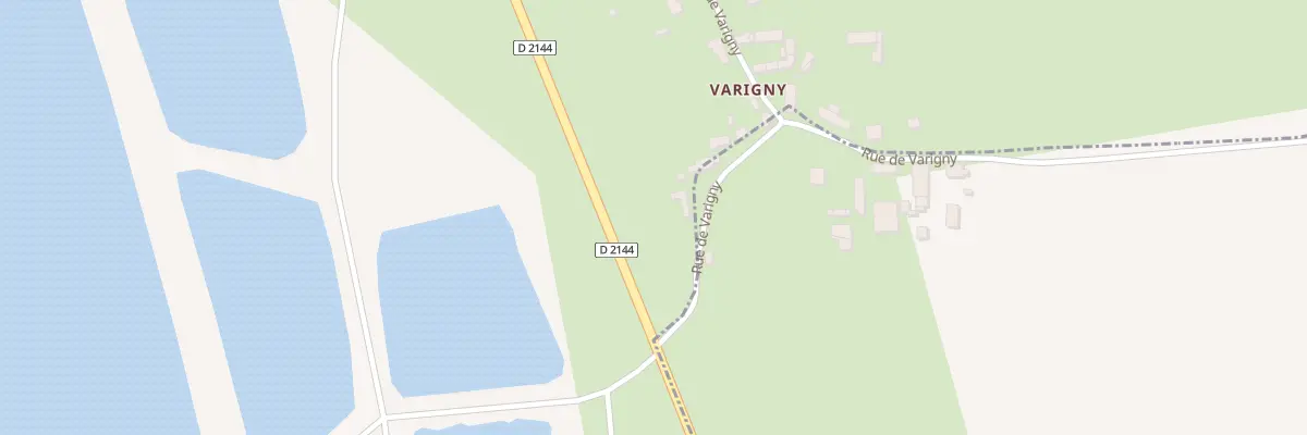Plan du 20 Vge de Varigny à Reugny