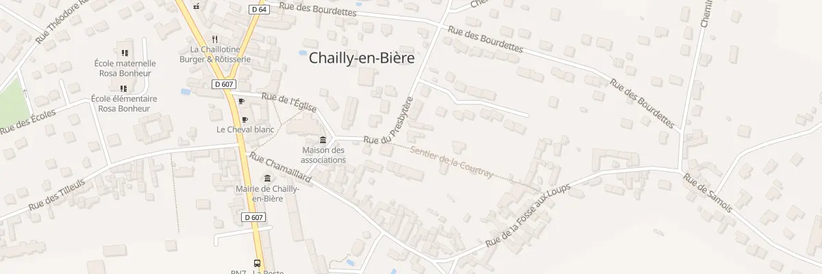 Plan du 8 Rue du Presbytère à Chailly-en-Bière