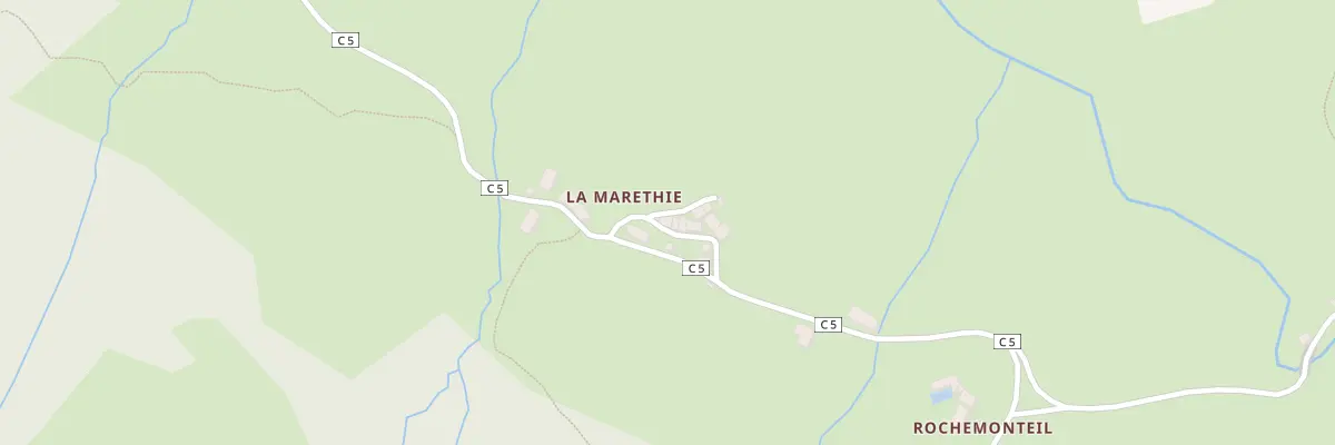 Plan du 5220 La Marethie au Falgoux