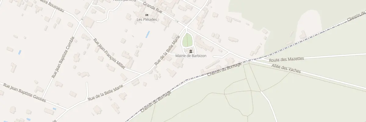 Plan du 3 Rue de la Belle Marie à Barbizon