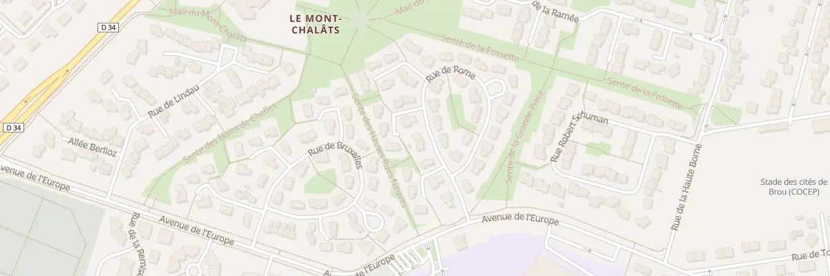 Plan du 9 Rue de Rome à Chelles
