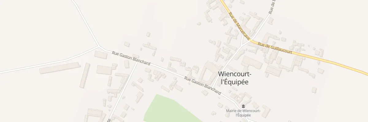 Plan du 18 Rue Gaston Blanchard à Wiencourt-l’Équipée