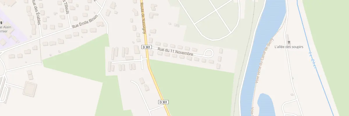 Plan du 8 Rue du 11 Novembre à Vallon-en-Sully