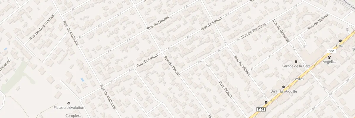 Plan du 34 Rue du Plessis à Pontault-Combault