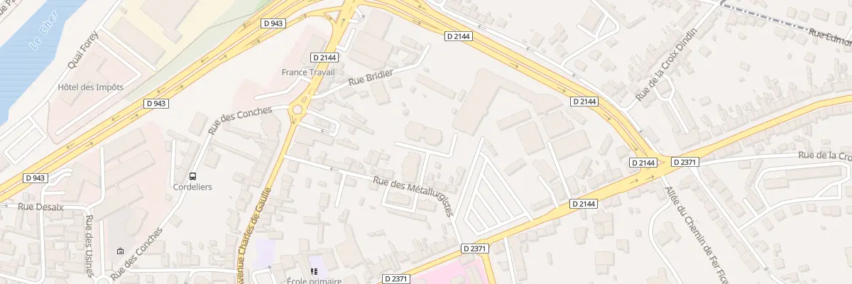 Plan du 19 Rue des Métallurgistes à Montluçon