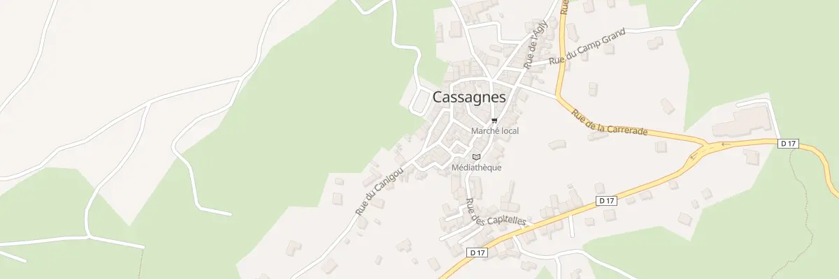 Plan du 21 Le Village à Cassagnes