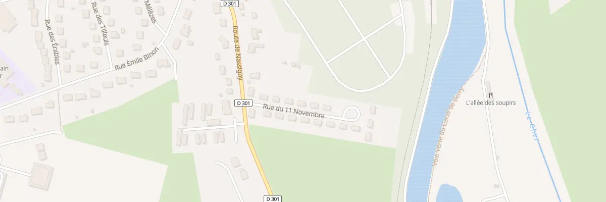 Plan du 9 Rue du 11 Novembre à Vallon-en-Sully