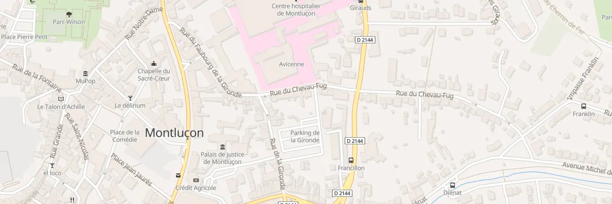 Plan du 12 Rue du Chevau-Fug à Montluçon