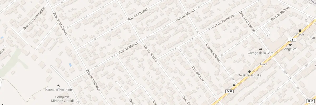 Plan du 50 Rue de Ferrières à Pontault-Combault