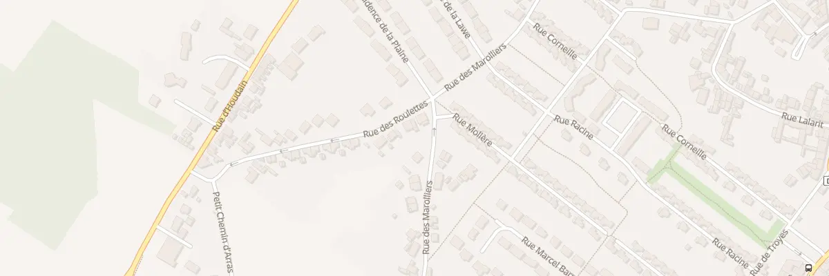 Plan du 1 Rue des Roulettes à Barlin