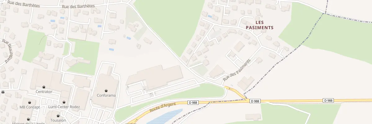 Plan du 53 Rue des Barthètes à Sébazac-Concourès