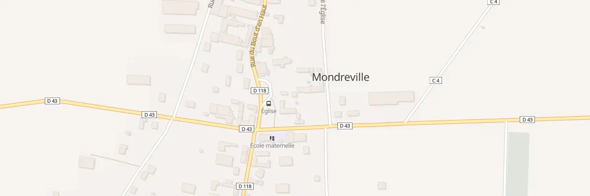 Plan du 2 Pl de l’Eglise à Mondreville