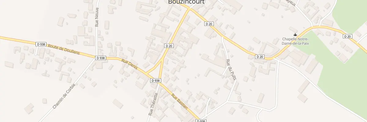 Plan du 80 Gr Grande Rue à Bouzincourt