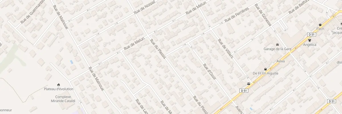 Plan du 28 Rue du Plessis à Pontault-Combault