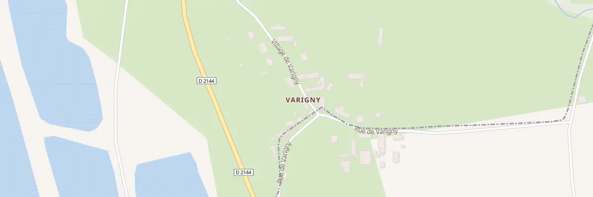 Plan du 10 Vge de Varigny à Reugny