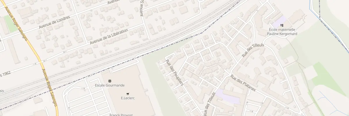 Plan du 55 Rue des Peupliers à Villeparisis