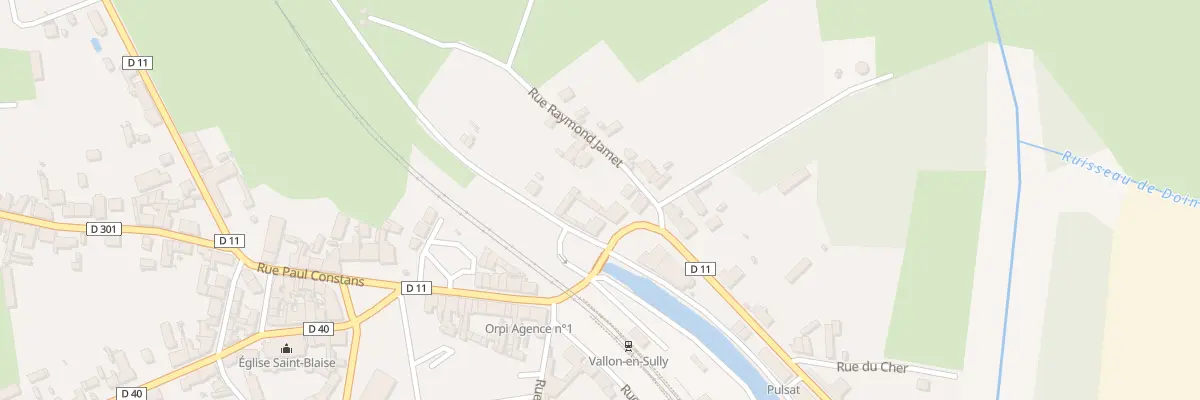 Plan du 5 Rue Jean Jaurès à Vallon-en-Sully