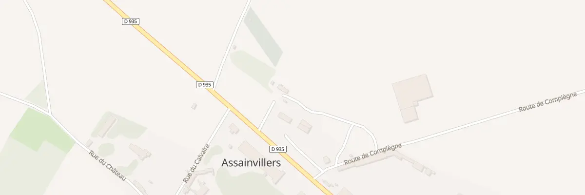 Plan du 5050 Rte de Compiegne à Assainvillers