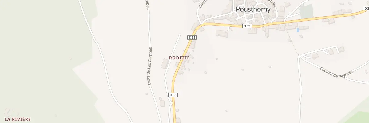 Plan du 5077 Rodezie à Pousthomy