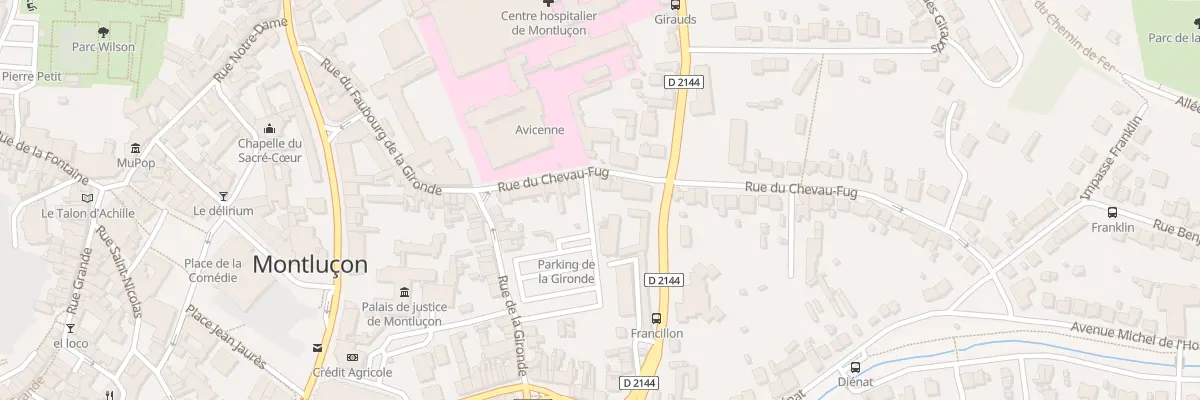 Plan du 20 Rue du Chevau-Fug à Montluçon