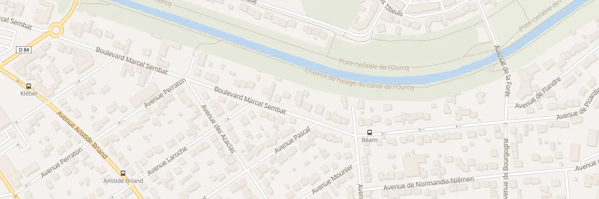 Plan du 89 Bd Marcel Sembat à Villeparisis