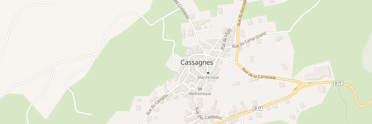 Plan du 22 Rue du Canigou à Cassagnes