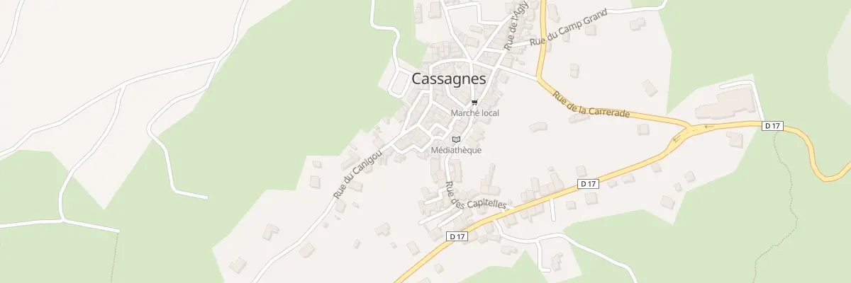 Plan du 5001F Le Village à Cassagnes