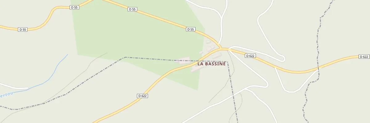 Plan du 5355 La Bassine à Fontrieu