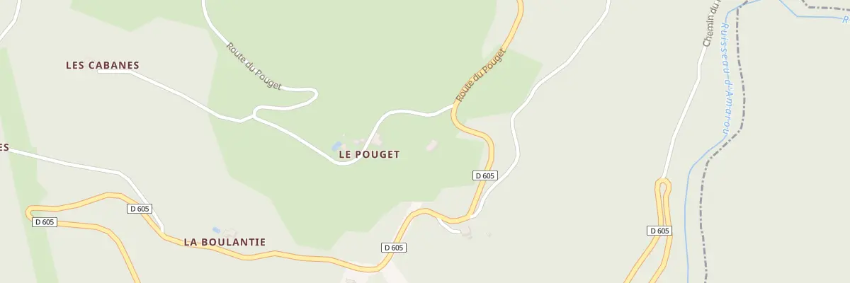 Plan du 99999 Le Pouget à Florentin-la-Capelle