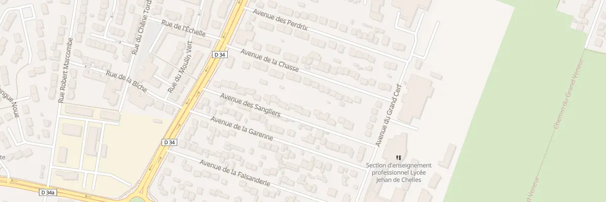 Plan du 21 Av des Sangliers à Chelles