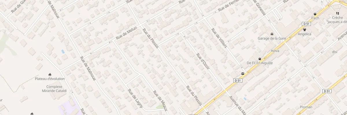 Plan du 22 Rue du Plessis à Pontault-Combault