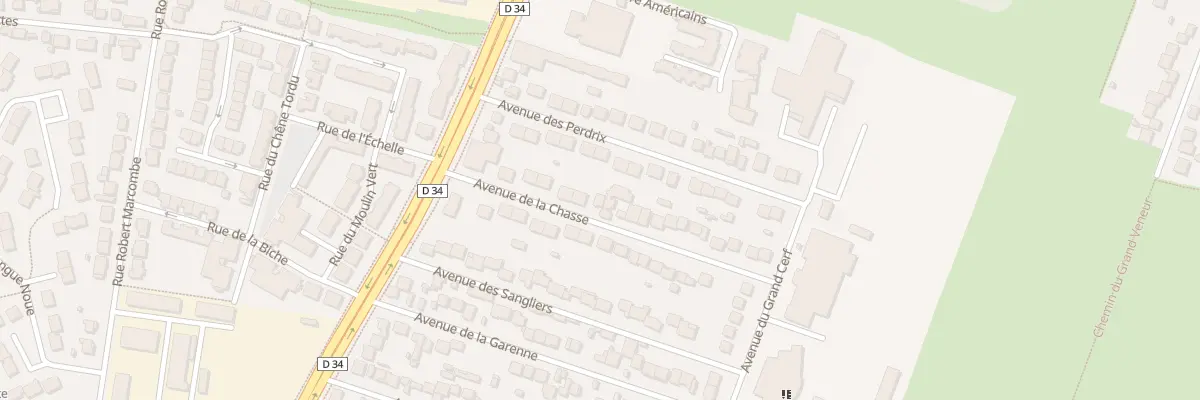 Plan du 15 Av de la Chasse à Chelles
