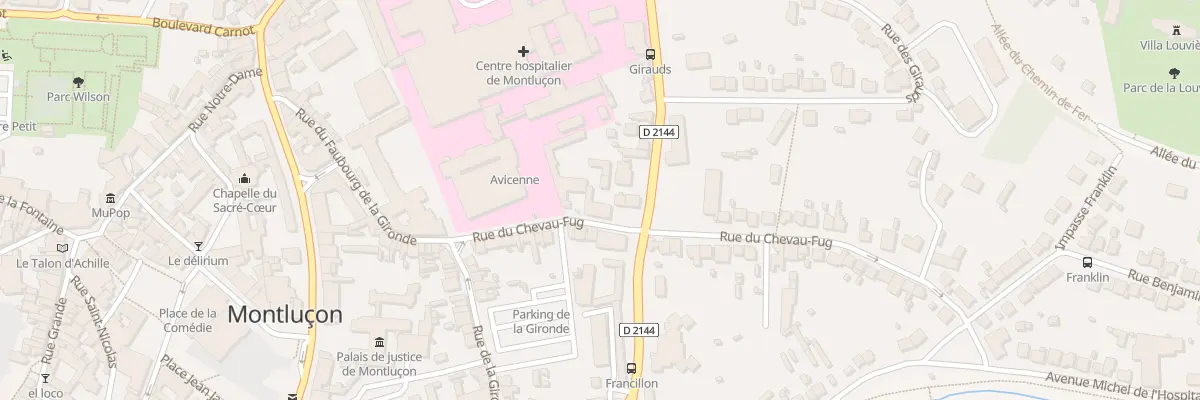 Plan du 25 Rue du Chevau-Fug à Montluçon