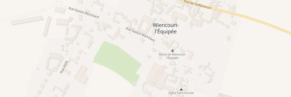 Plan du 3Q Rue Gaston Blanchard à Wiencourt-l’Équipée