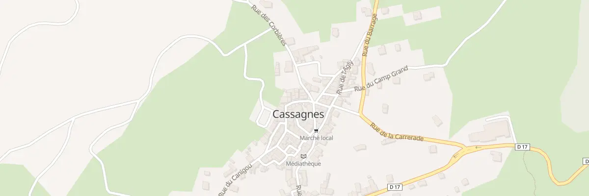 Plan du 8 Rue du Canigou à Cassagnes